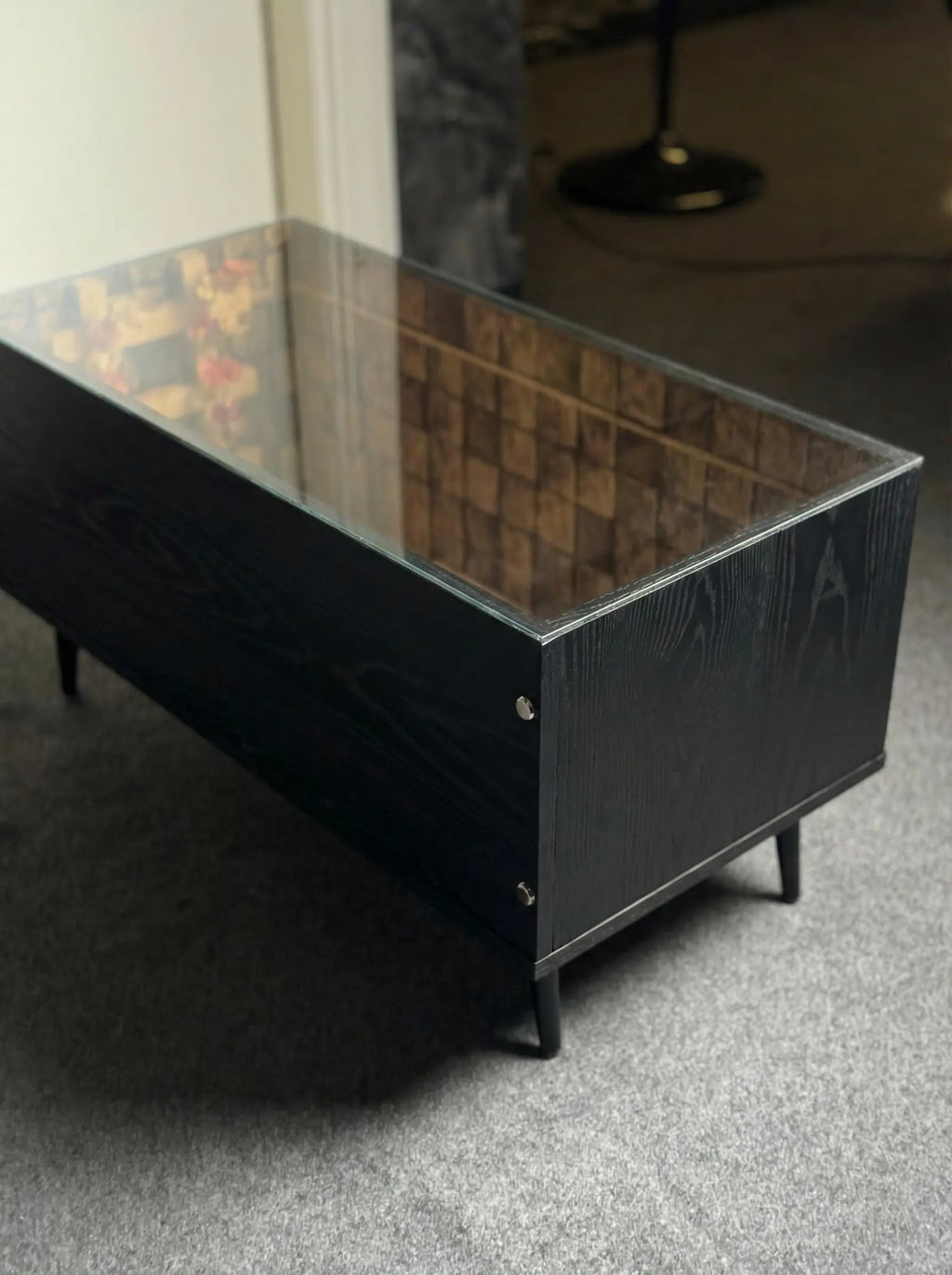 InfinityGlow RGB Infinity Table – Endless Depth Design - Black