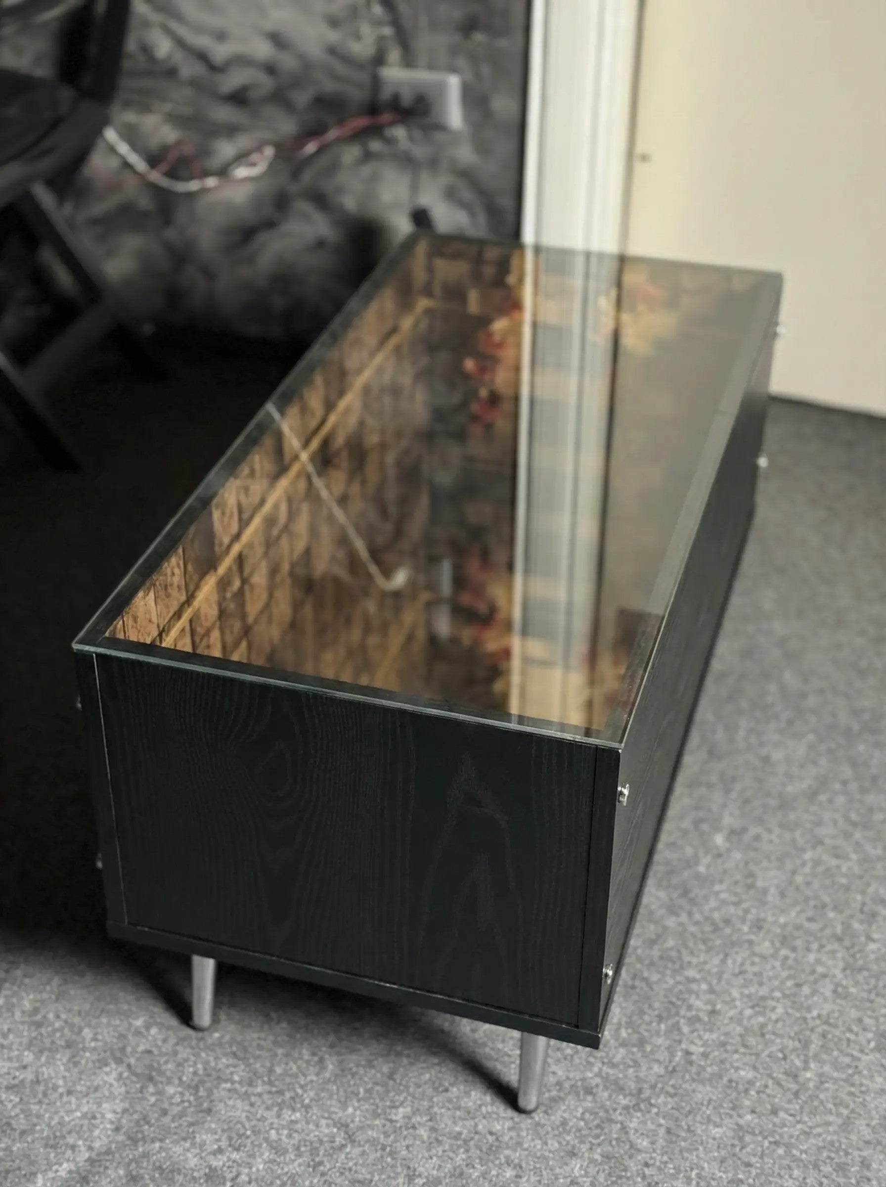 InfinityGlow RGB Infinity Table – Endless Depth Design - Black