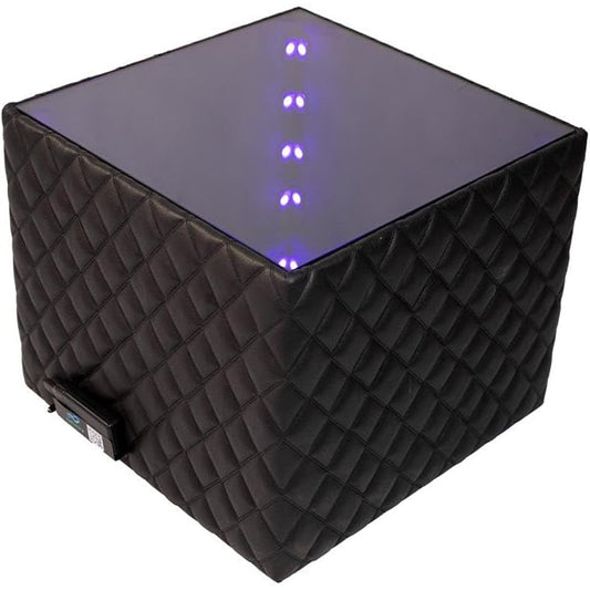 InfinityGlow Coffee Table with Lights - Black