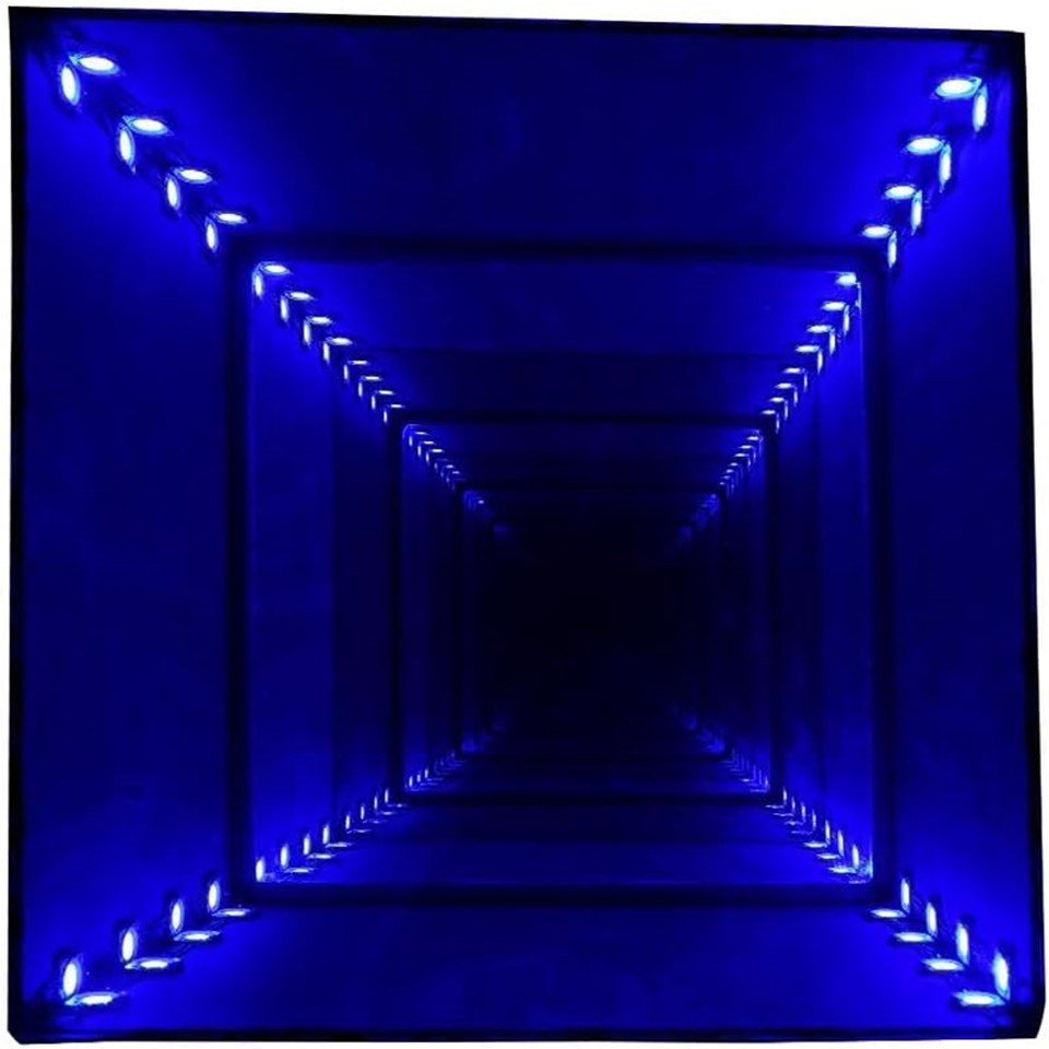 InfinityGlow Coffee Table with Lights - Black