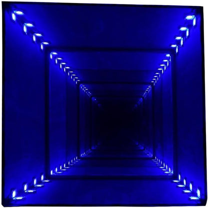 InfinityGlow Coffee Table with Lights - Black